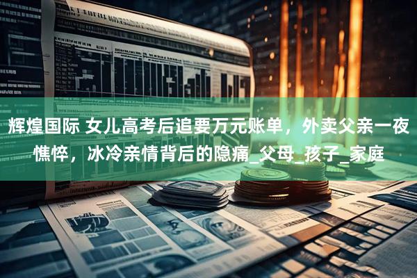 辉煌国际 女儿高考后追要万元账单，外卖父亲一夜憔悴，冰冷亲情背后的隐痛_父母_孩子_家庭