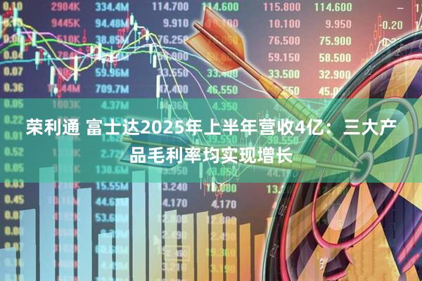 荣利通 富士达2025年上半年营收4亿：三大产品毛利率均实现增长